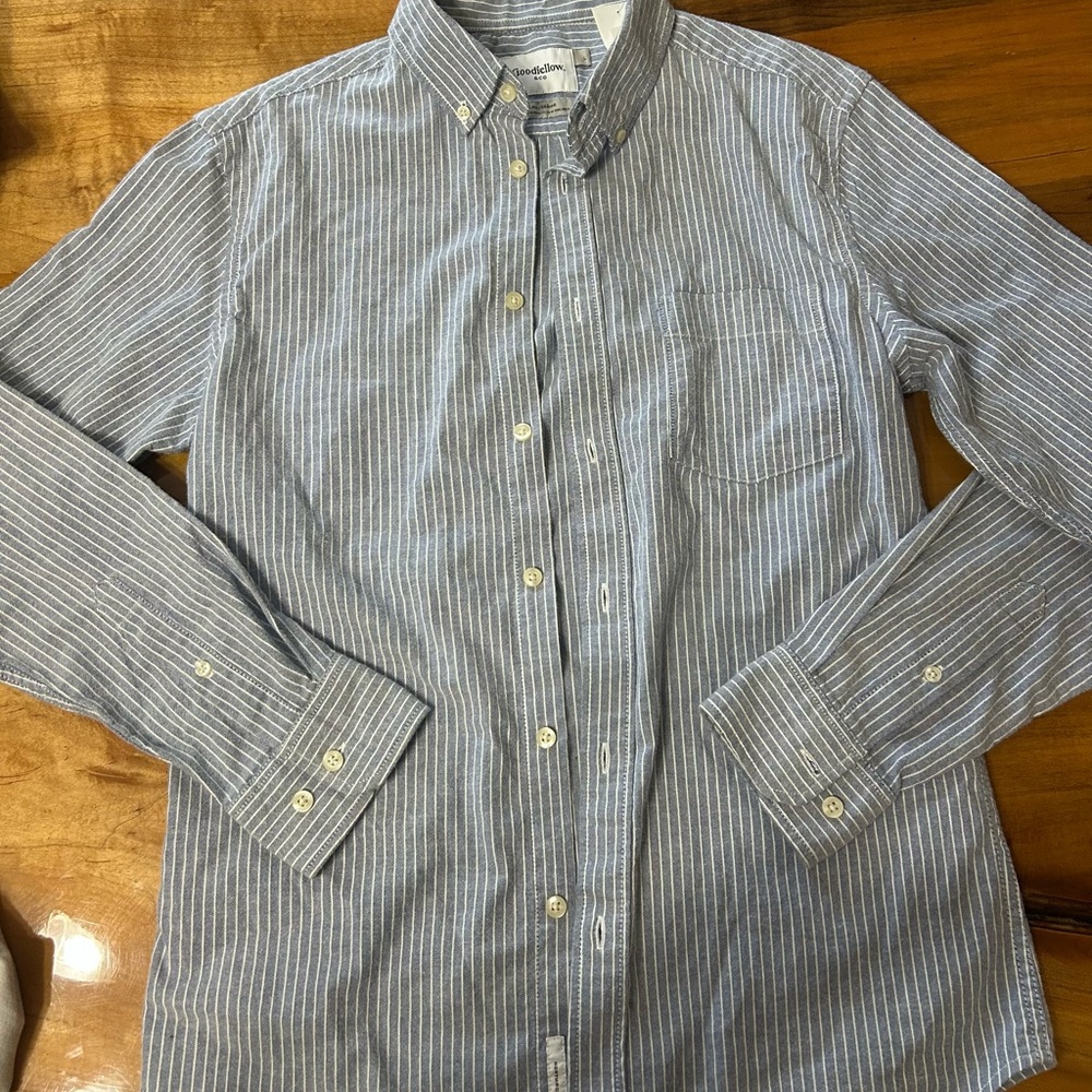 Men's Blue Striped Shirt NWT